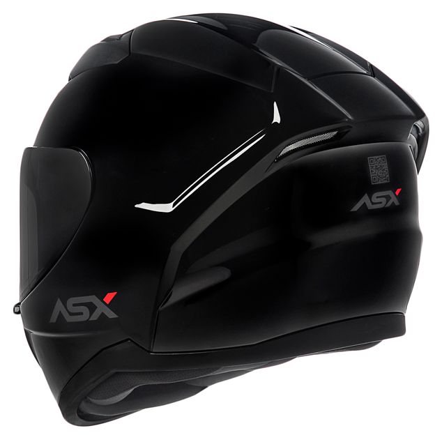 CAPACETE ASX CITY SOLID BRILHO PRETO/GRAFITE