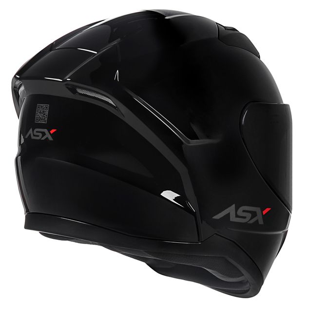 CAPACETE ASX CITY SOLID BRILHO PRETO/GRAFITE