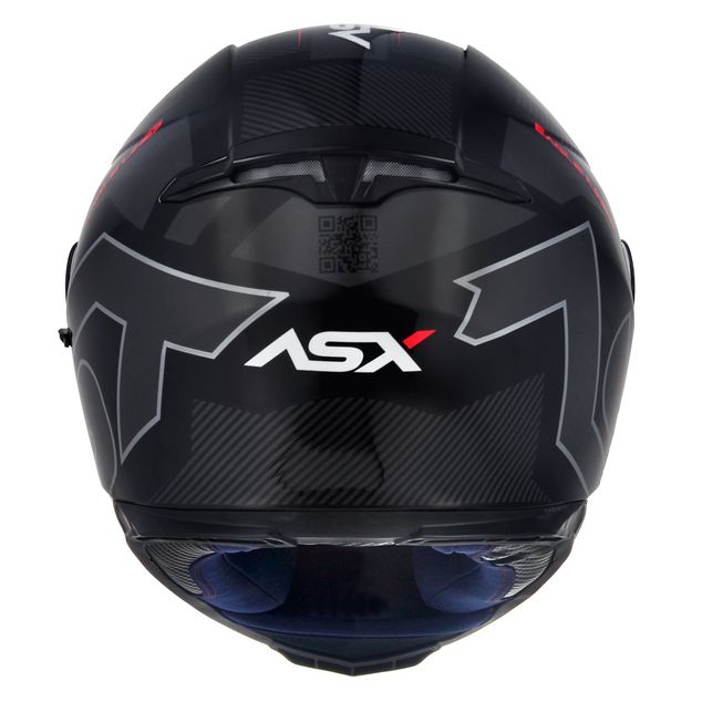 Capacete ASX Eagle SV Lines Brilho Preto/Grafite