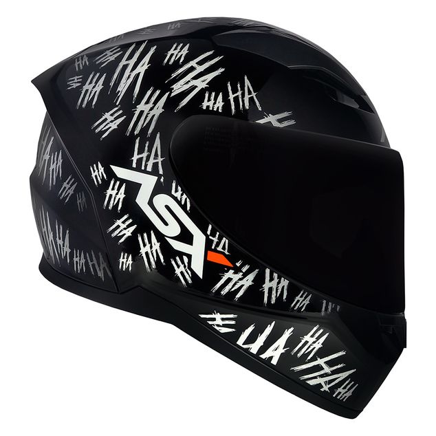 CAPACETE ASX CITY FUN BRILHO PRETO BRANCO