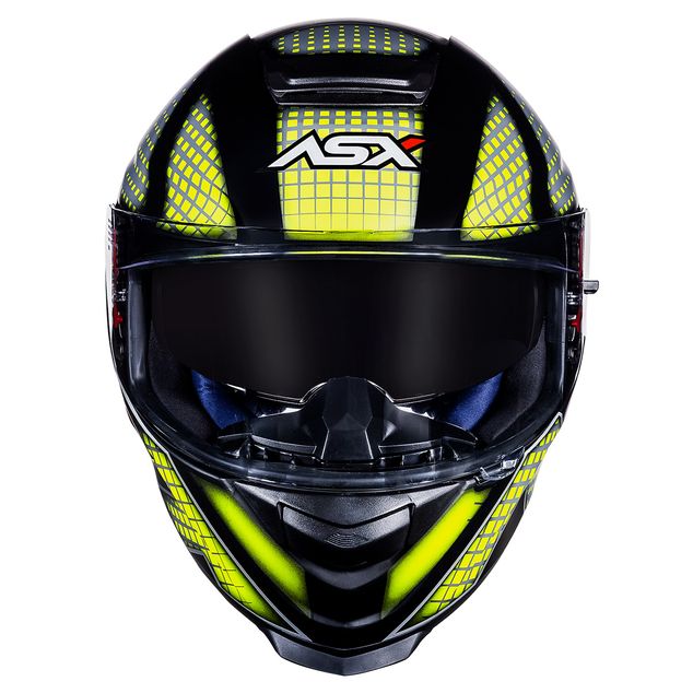 CAPACETE ASX EAGLE SV LINES FOSCO PRETO/CINZA/AMARELO