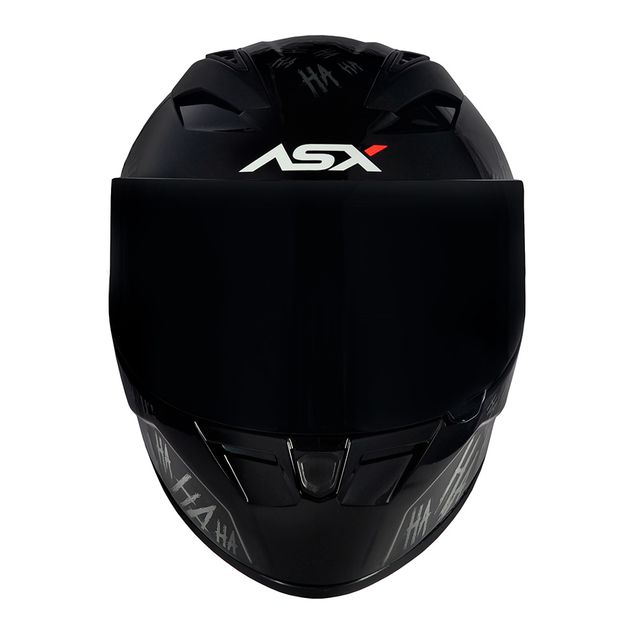 CAPACETE ASX CITY FUN BRILHO PRETO BRANCO