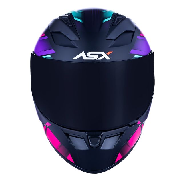 CAPACETE ASX CITY START PRETO FOSCO ROSA/LILAS