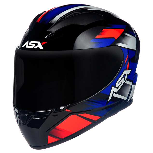 CAPACETE ASX CITY START BRILHO PRETO/VERMELHO/AZUL