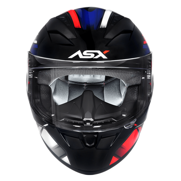 CAPACETE ASX CITY START BRILHO PRETO/VERMELHO/AZUL