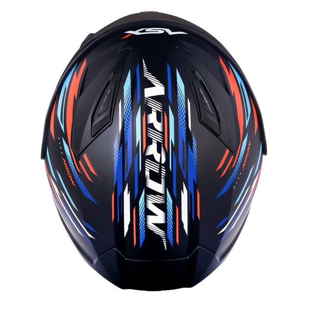 CAPACETE ASX CITY ARROW FOSCO PRETO/VERMELHO/AZUL