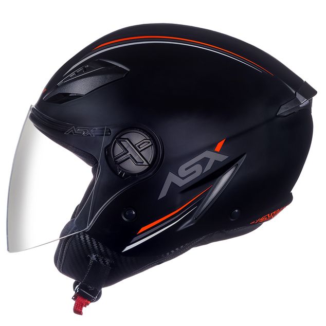 CAPACETE ASX CITY AIR SOLID FOSCO PRETO