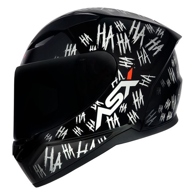 CAPACETE ASX CITY FUN BRILHO PRETO BRANCO