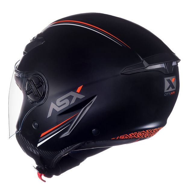 CAPACETE ASX CITY AIR SOLID FOSCO PRETO