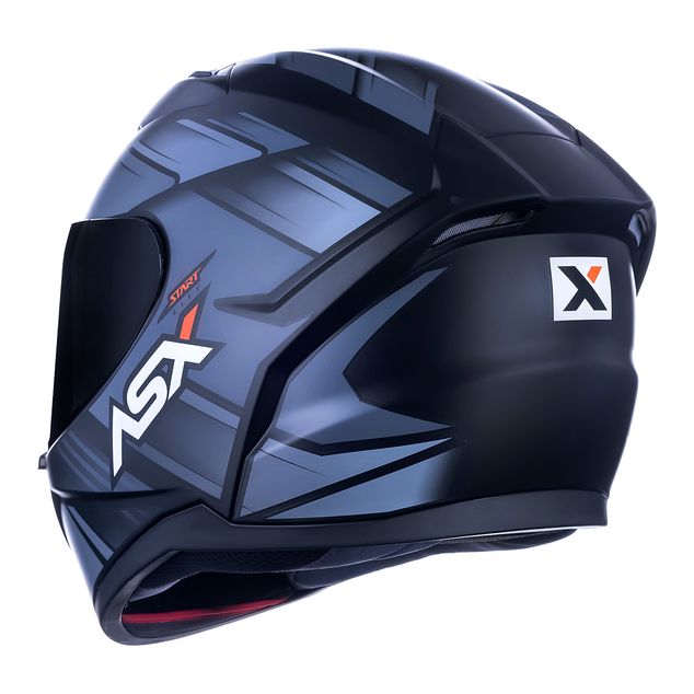 CAPACETE ASX CITY START PRETO FOSCO CINZA