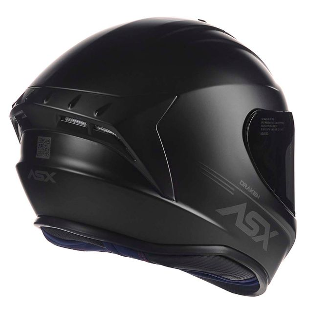 CAPACETE ASX DRAKEN SOLID FOSCO PRETO