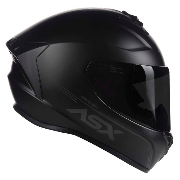 CAPACETE ASX DRAKEN SOLID FOSCO PRETO