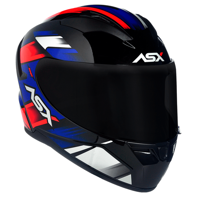 CAPACETE ASX CITY START BRILHO PRETO/VERMELHO/AZUL