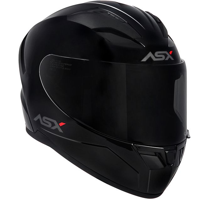 CAPACETE ASX CITY SOLID BRILHO PRETO/GRAFITE