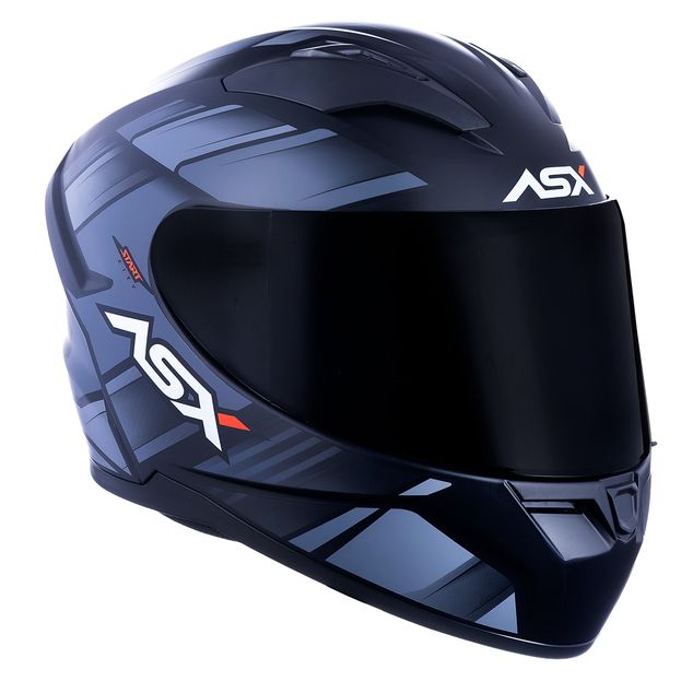 CAPACETE ASX CITY START PRETO FOSCO CINZA